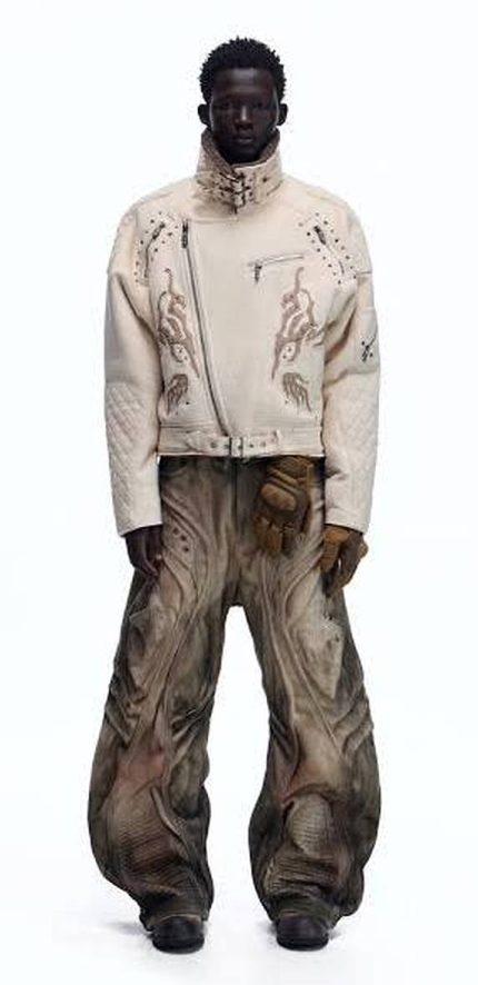 Men's Premium Graphic Bomber Jacket & Baggy Cargo Pants Set