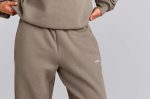 Women's Gray Cropped Hoodie & Jogger Pants Set - Image 3
