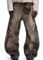 Men's Premium Graphic Bomber Jacket & Baggy Cargo Pants Set - Image 3
