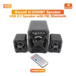 KISONLI U2500BT 2.1 Bluetooth Computer Speaker – FM TF AUX Remote
