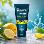 Himalaya MEN Intense Oil Clear Lemon Face Wash - Image 2