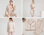 Luxury Satin Pajama Set for Women – Elegant 2-Piece Silk Sleepwear & Night Suit