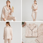 Luxury Satin Pajama Set for Women – Elegant 2-Piece Silk Sleepwear & Night Suit