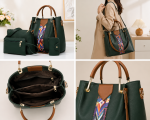 Women’s 5-Piece Handbag Set – Stylish PU Leather Tote Bag with Shoulder Bag, Wallet & Accessories