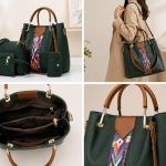 Women’s 5-Piece Handbag Set – Stylish PU Leather Tote Bag with Shoulder Bag, Wallet & Accessories