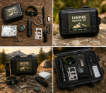 Portable Camping Survival Kit – Outdoor Emergency Gear Set with Protective Carrying Case