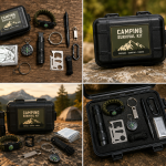 Portable Camping Survival Kit – Outdoor Emergency Gear Set with Protective Carrying Case