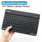Slim Rechargeable Bluetooth Keyboard – Wireless Keyboard for Tablets & Phones