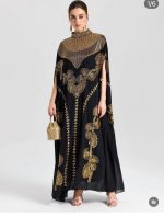 Luxury Dubai Gold Embroidered Abaya for Women | AYHAN SUPER SHOP