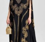 Luxury Dubai Gold Embroidered Abaya for Women | AYHAN SUPER SHOP - Image 3