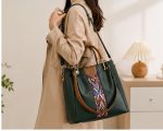 Women’s 5-Piece Handbag Set – Stylish PU Leather Tote Bag with Shoulder Bag, Wallet & Accessories - Image 3