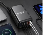 8-in-1 GaN 600W USB Charging Station – 5 USB-C & 3 USB-A Fast Charger Hub - Image 4