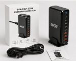 8-in-1 GaN 600W USB Charging Station – 5 USB-C & 3 USB-A Fast Charger Hub - Image 5