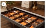 Multi-Compartment Jewelry Organizer Tray – Elegant Jewelry Storage & Display Box for Rings, Earrings & Accessories