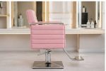 Professional Pink Hydraulic Salon Chair – Modern Hairdressing & Beauty Barber Chair - Image 4