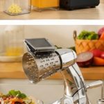 Rotary Cheese Grater & Vegetable Slicer – Manual Stainless Steel Drum Shredder for Kitchen
