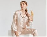 Luxury Satin Pajama Set for Women – Elegant 2-Piece Silk Sleepwear & Night Suit - Image 2