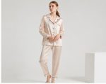 Luxury Satin Pajama Set for Women – Elegant 2-Piece Silk Sleepwear & Night Suit - Image 3