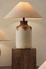 Modern Ceramic Table Lamp with Fabric Shade – Elegant Home & Bedroom Lighting - Image 2