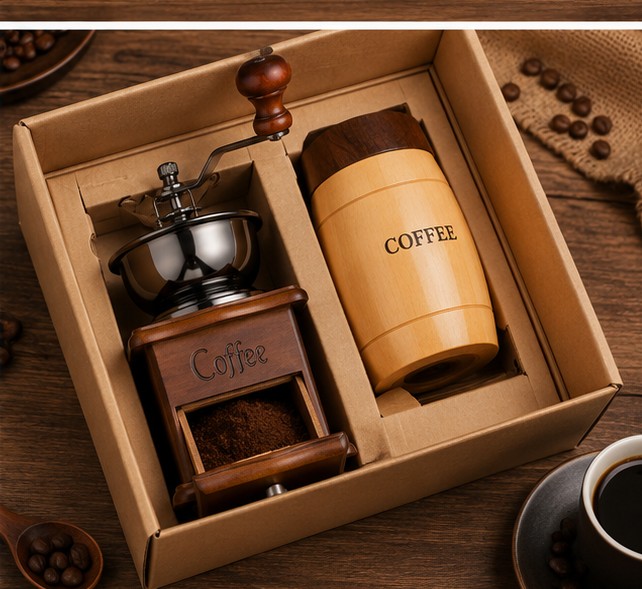 Manual Coffee Grinder – Vintage Hand Coffee Bean Grinder with Adjustable Grinding Mechanism - Image 5