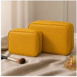Luxury Genuine Leather Cosmetic Storage Bag (Premium Zipper Case) - Image 3
